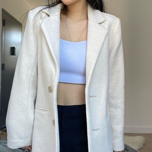 Abercrombie wool blend blazer coat